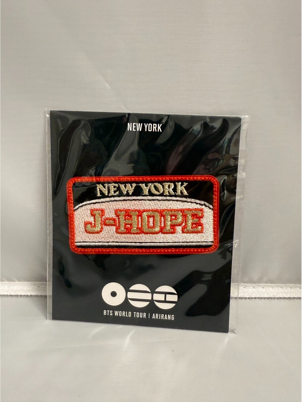 [ON HAND] BTS ARIRANG New York NYC Pop Up j-hope Patch Clip Pin Badge Official